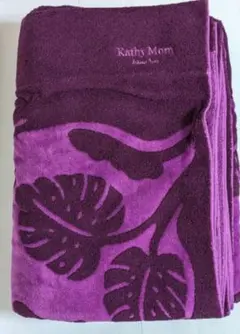 Kathy Mom タオルケット 140×190 新品未使用 ブルー✖️ホワイト
