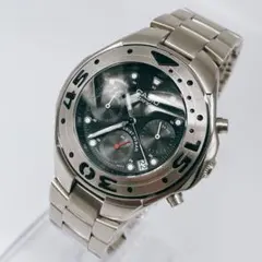 新品電池/稼働　CASIO Edifice クロノグラフ　ヴィンテージ　メンズ