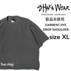 【シャカウェア】新品 ガーメントダイ ドロップショルダー Tシャツ スミ XL