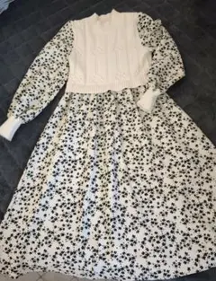 美品　オリーブデオリーブOLIVE des OLIVE　 ロングワンピース 長袖