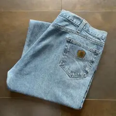 44×30　carhartt カーハート　デニムパンツ　ワーク　アイスウォッシュ