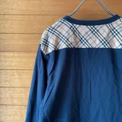 Burberry バーバリー　ロンT ショルダー　ノヴァチェック