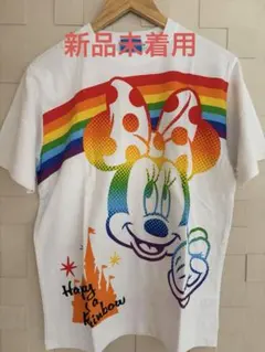 ミニーマウス 虹色 Tシャツ Mサイズ 東京ディズニーリゾート