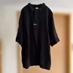 HUF ハーフジップ ポロシャツ ブラックのサムネイル