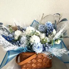 プリザーブドフラワー バスケットアレンジメント