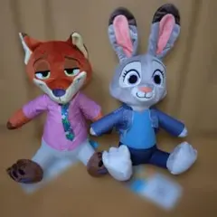 ズートピア2 Lぬいぐるみ ニック ジュディ 2体セット
