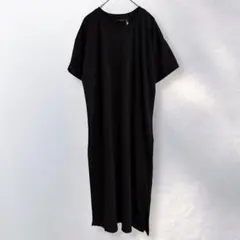 新品 イング INGNI 半袖 ロングワンピース 無地 シンプル XS《c894