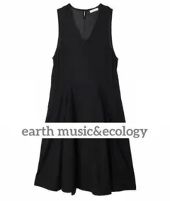 earth music&ecologyツイルフレアジャンスカ ブラック