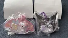 サンリオ　パッケージチャーム　キーホルダー　2個セット　マイメロ、クロミ