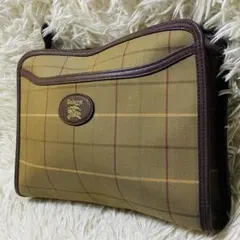 バーバリー Burberrys クラッチバッグ セカンドバッグ チェック柄