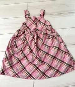 ベビーギャップ　ワンピース　チェック柄　 100サイズ　ジャンパースカート