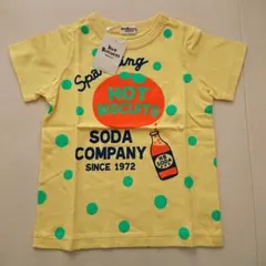 ミキハウス HOT BISCUITS 水玉 黄色 オレンジ Tシャツ 半袖
