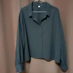 グレー 長袖シャツ