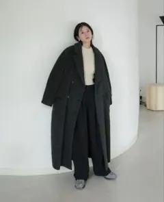 UNUSED☆WOOL LINEN COAT (3) - メルカリ