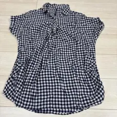 ハートマーケット　レディース　半袖チュニック　フリーサイズ　青系　春夏