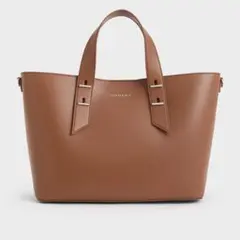 ダブルハンドルスローチハンドバッグ チャールズアンドキース