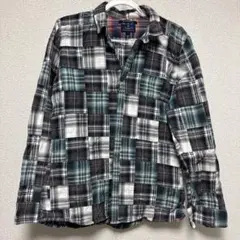 R. NEWBOLD チェック柄 長袖シャツ　Lサイズ　メンズ　コットン100%