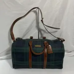 Polo Ralph Lauren チェック柄 ボストンバッグ - メルカリ