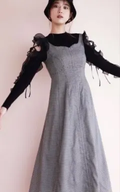 SNIDEL / スナイデル ステッチコルセットライクジャンスカ