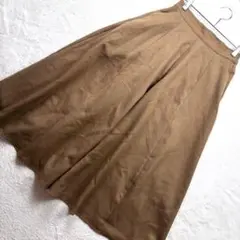 ☆アースミュージックアンドエコロジー/F/茶色/フレア/ロングスカート/普段使い