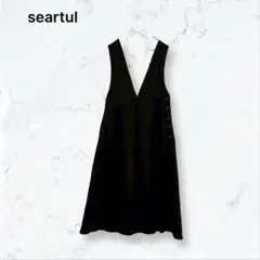 s404 ディアフル ジャンパースカート 黒 M あや コラボ 無地 春秋冬のサムネイル