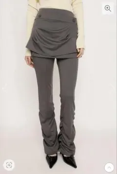 SLY WRAP SK LAYERED FLARE パンツ