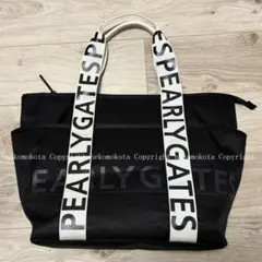 PEARLY GATES ☆人気♡ロゴ柄のカートバッグ &サンバイザー セット 