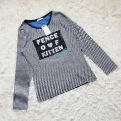 新品未使用　プリントロゴロンティー　ボーダー