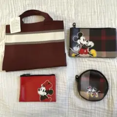 トートバッグ　ポーチ　4点セット