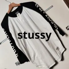 銀棚上）Stüssy ラグランスリーブ長袖カットソー
