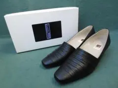 ★美品PISAZピサレザーパンプス221/2日本製ブラック箱付き