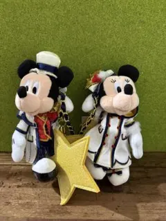 ミッキー　ミニー ぬいぐるみバッジ ぬいば　20周年　2021 クリスマス