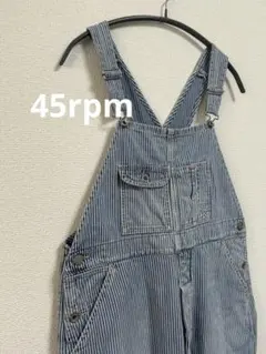 【SALE】45rpm ヒッコリーストライプ オーバーオール サロペット 日本製のサムネイル