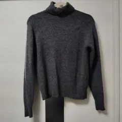 グレー タートルネック セーター 長袖