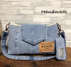 ピエロ様専用☆デニムリメイク☆ワンショルダーバッグ￼￼☆ミニミニポーチ