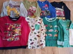 長袖Tシャツセット 110cm 車デザイン