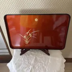 新品！輪島塗漆器 膳 扇面蒔絵 小判盆 小椋春政氏作 - メルカリ