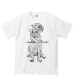 黒ラブ クレヨンタッチ 半袖Tシャツ S ラブラドールレトリバーのサムネイル