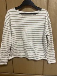 earthmusic&ecology 長袖ボーダーTシャツM