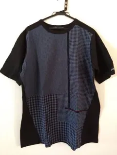 チェック柄 半袖チュニック 新品タグ付き
