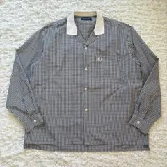 FREDPERRY ギンガムチェックオープンカラーシャツ L ボックスシルエットのサムネイル