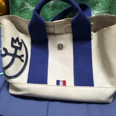 CASTELBAJAC トートバッグ ホワイト ネイビーのサムネイル