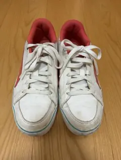 PUMA スニーカー ホワイト コーラル レディース　24cmのサムネイル