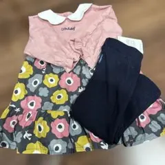 クレードスコープ　ワンピース　レギンス　セット　80センチ　うさぎ