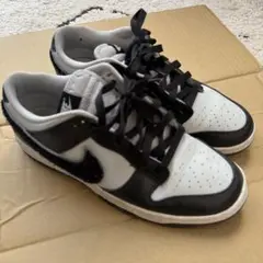 Nike Dunk Low レトロ シェニール スウッシュブラック グレー