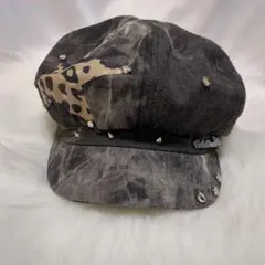 キャスケット ベレー帽 アニマル柄 星 迷彩 カモフラ