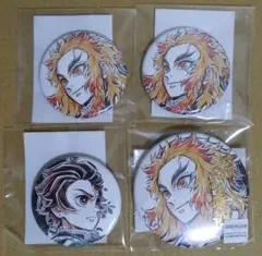 鬼滅の刃 柱描き下ろしイラストWEBSHOPくじ 煉獄杏寿郎 缶バッジ