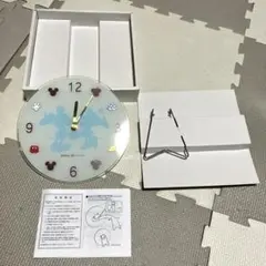 ミッキーマウス 置時計 ガラス製