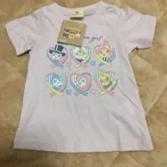 アンパンマン 薄紫 Tシャツ 新品タグ付き　綿100％