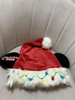 ミッキー耳付きクリスマスサンタ帽子 2019